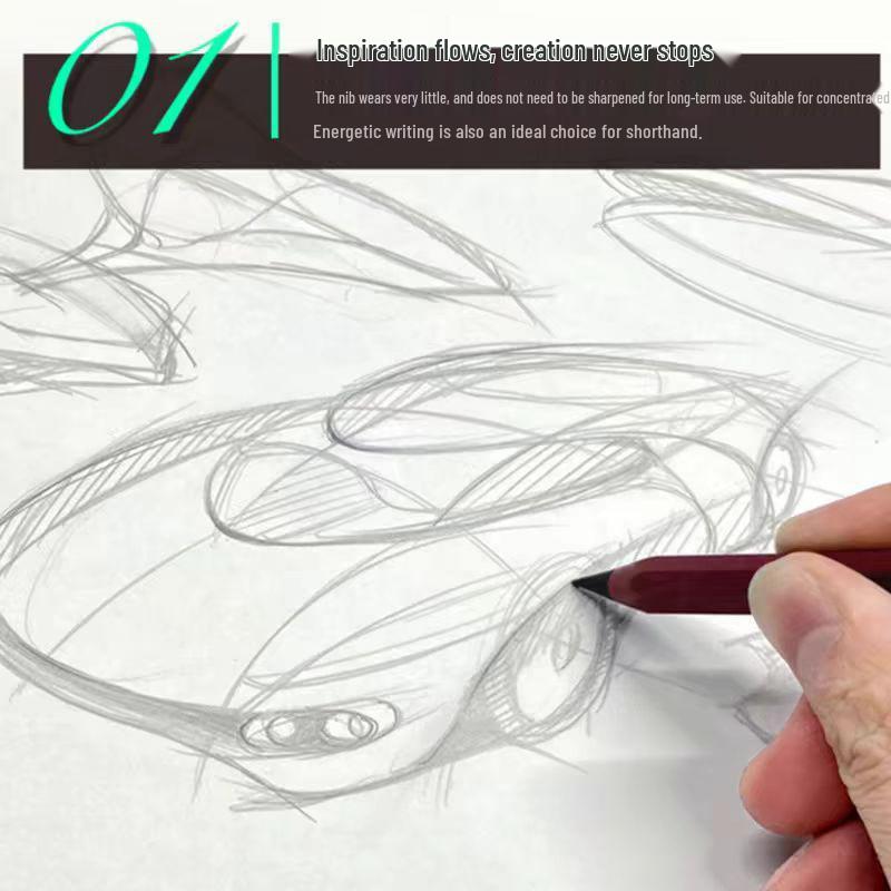 Eternal Mechanical Pencil - No Sharpening Needed, Never Runs Out, Ideal for First Grade Students, Metacil Black Tech