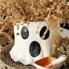 Adorable Ghost Mud Pie Paper Mache Storage Bucket Halloween Treat Buckets Car Home Interior Decor Ornaments For Candy Flower