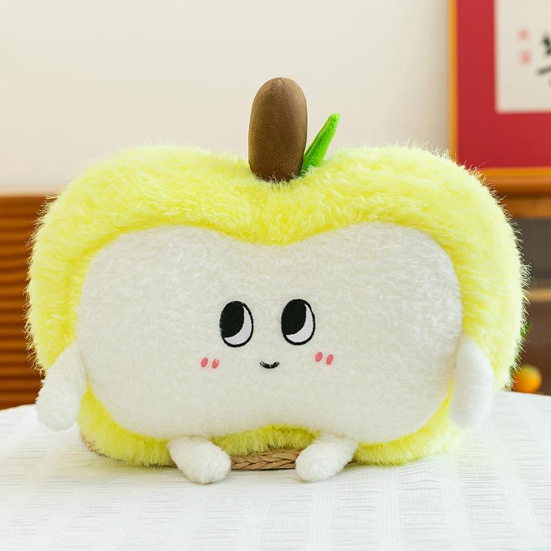 Super cute apple plush toy children's doll girls office throw pillow bedside table chair pillow home ornament