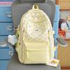 Schoolbag Niche Junior High School Students Reduce the Burden Cute Backpack Korean Female High School Students Schoolbag Versatile Lightweight High