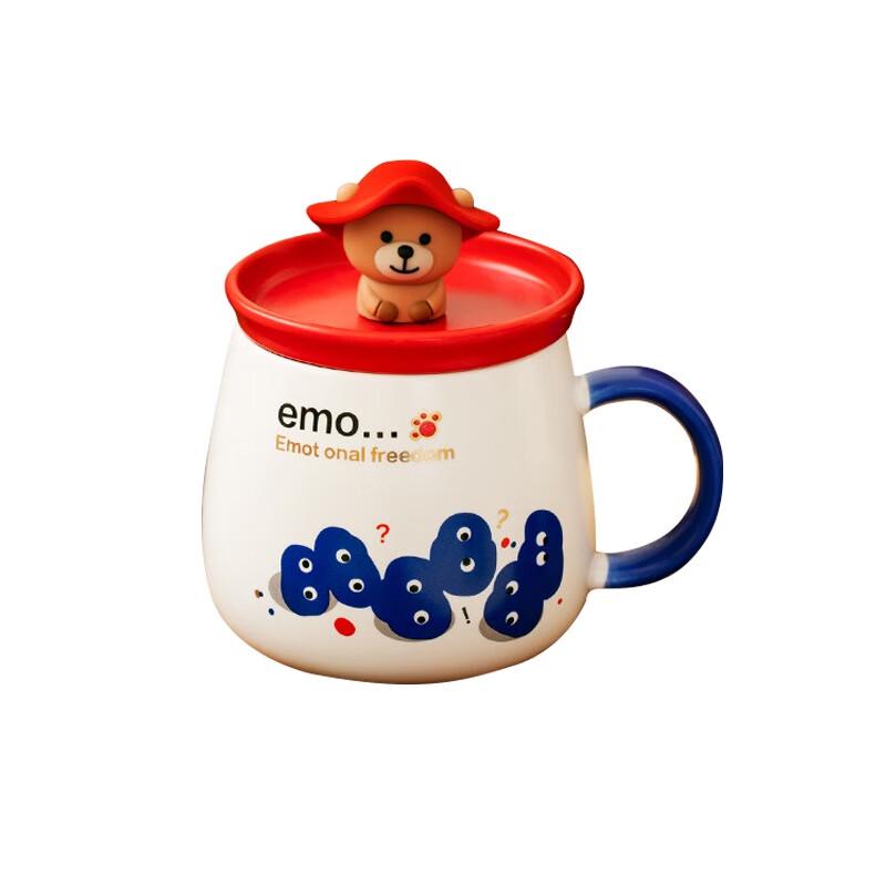 Shangheng Peru Bear Ceramic Mug with Lid