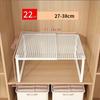 1pc Wardrobe Scalable Layered Partition Board Stackable Large-capacity Shelf Shoe Cabinet Sorting Board Wardrobe Organizer