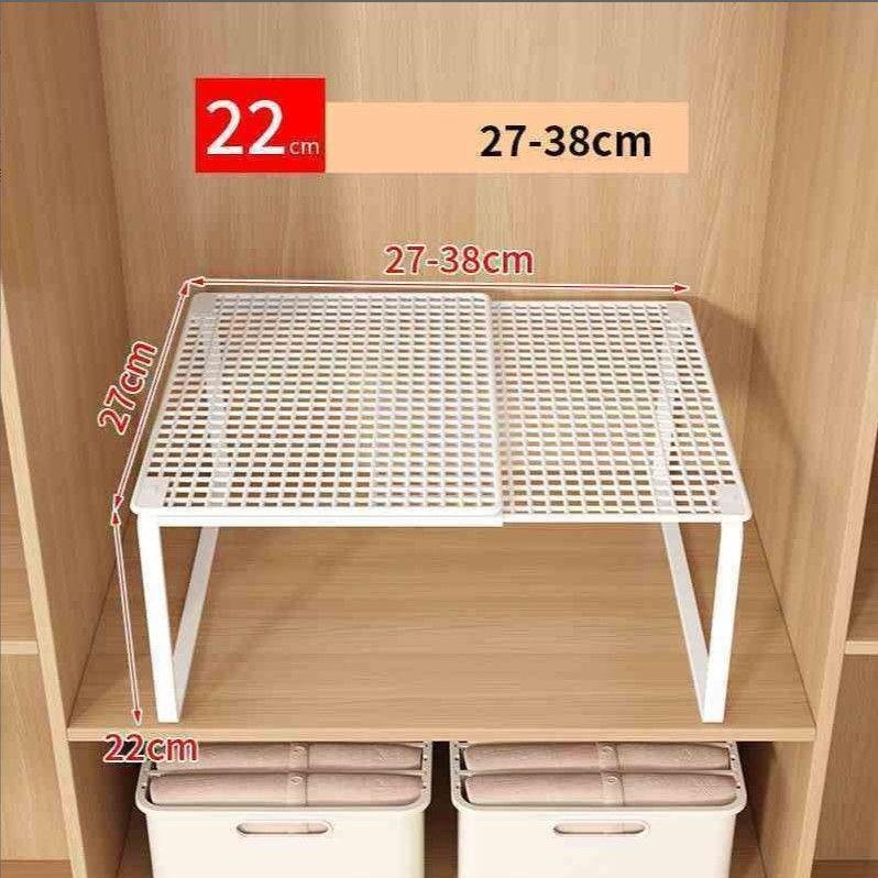 1pc Wardrobe Scalable Layered Partition Board Stackable Large-capacity Shelf Shoe Cabinet Sorting Board Wardrobe Organizer