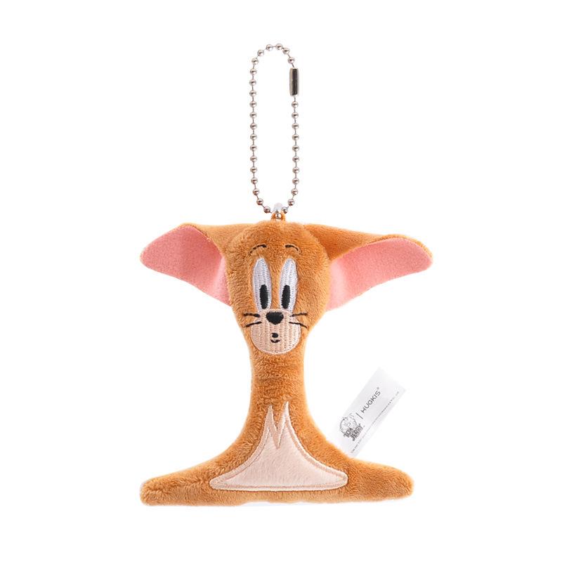 Tom & Jerry Plush Toys: Cat Pendant & Mouse Keychain Charms for Kids