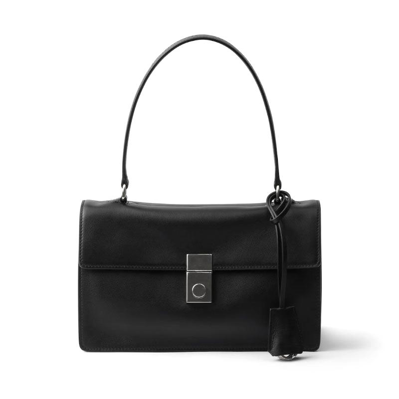 

Luxury Brand Women s Shoulder Bag Style High-quality Leather High-end Fashi Simple Temperament Commuter Handbag Underarm Bag чёрный