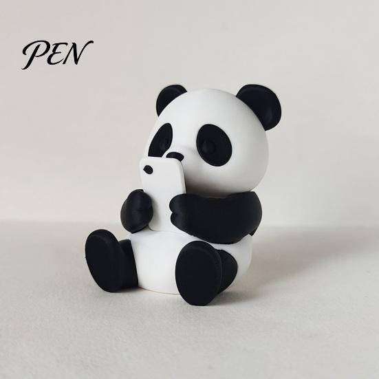 Car Interior Styling Ornaments 3D Printed Panda Ornaments, Cute & Pillow Desktop Figurine, Stress Relief Sculpture Compact Shelf Decorations for Home