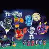 Halloween Small Particle Building Blocks Cross Border Pumpkin Lantern Elf Skeleton Boy Toy Children'S Gift Night Light