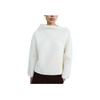 Zara Asymmetrical Neckline Solid Color Ribbed Knit Sweater Women Sweater Beige 4192122-712