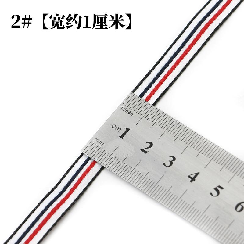 Color Striped Ribbon Ribbon Men'S And Women'S T-Shirt Clothing Accessories Shoes And Hats Decorative Ribbon Ribbon Hemming Cloth Strip