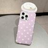 Ins Korean Cute Polka Dot Phone Case for iPhone 17 16 15 14 13 Pro Max 16Pro Stylish Aesthetic Shockproof Lovely Soft Back Cover