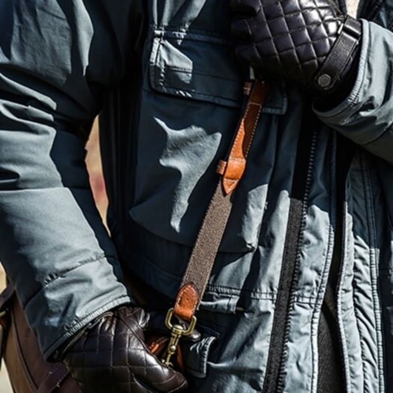 SARTOR Full-Touch Quilted Leather Gloves Brown