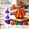 3D Printed Spinning Ballerina Fidget Toy Ballet Spinner Sensory Toy Expanded Whirling Spiral Desk Toy for Adults Teens Stress Relief
