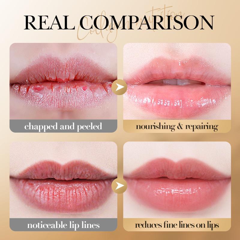 Balsam de buze îmbogățit cu colagen pentru buze uscate crăpate Hidratare intensă Îngrijire de iarnă Tratament hidratant Universal 2,7g