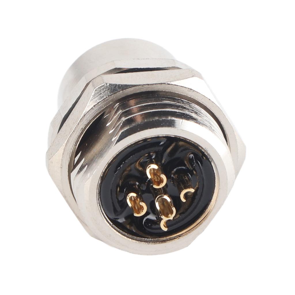 M12?B?S5 Panel Mounted Socket M12 IP67 Waterproof Connector 5pin Plug Adapter