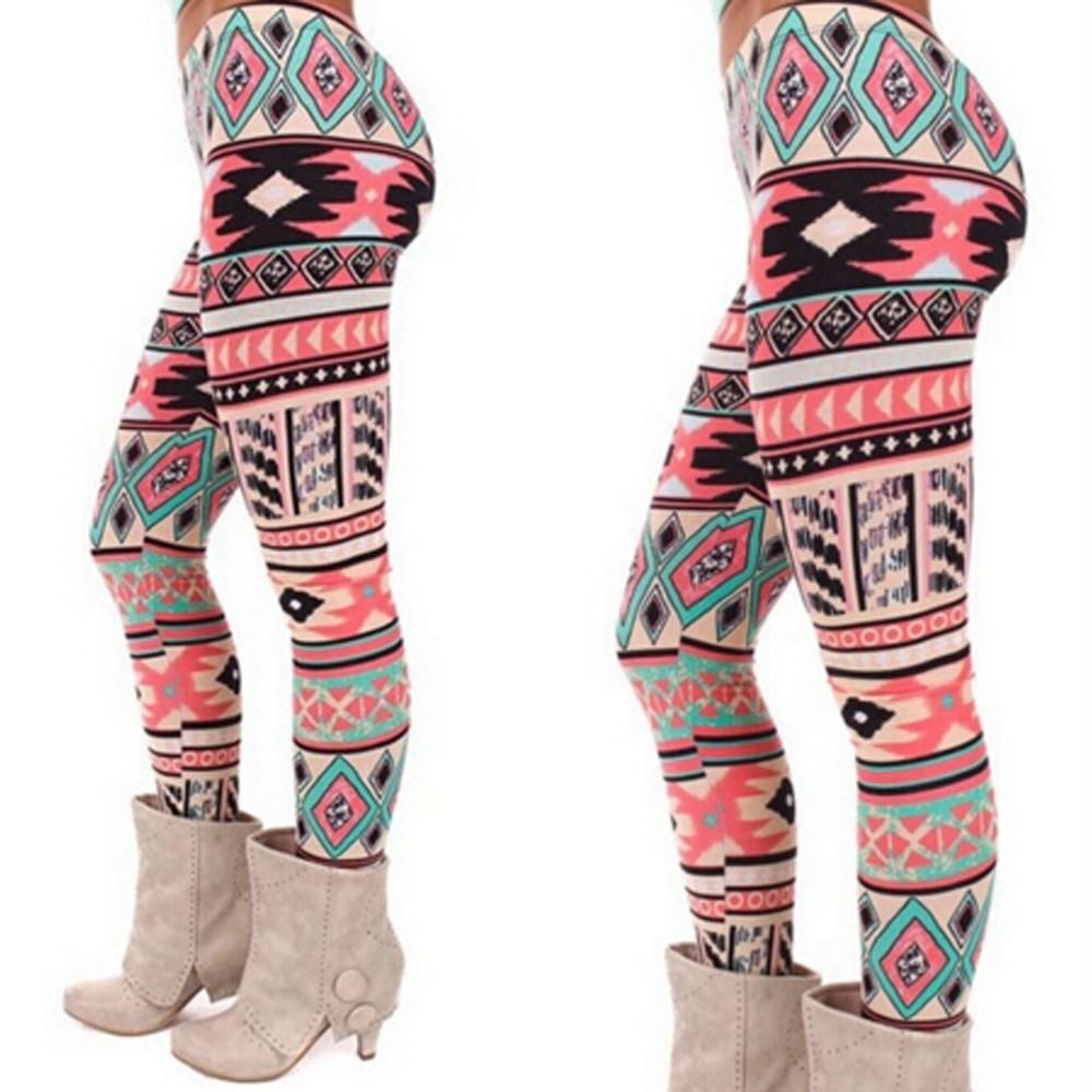 Winter Warm Women Knitted Tights Pants Skinny Slim Trousers Xmas Snowflake Reindeer Pencil Leggings