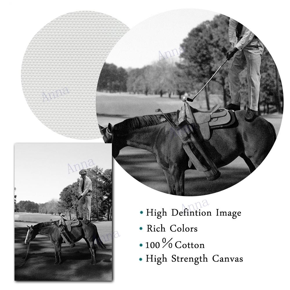 Vintage Golf On A Skyscraper Photography Art Poster and Prints Wall Canvas Painting Sport Art Picture for Living Room Home Decor