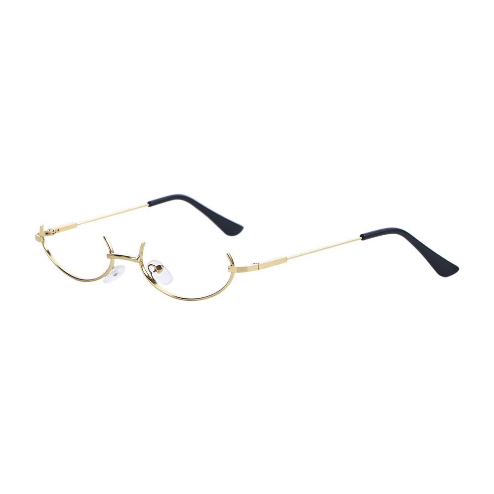 

Without Glasses Lens Female Eyewear Male Spectacle Frames Oval Glasses Frame Half Frames Glasses Frame Photography Decoration золотой