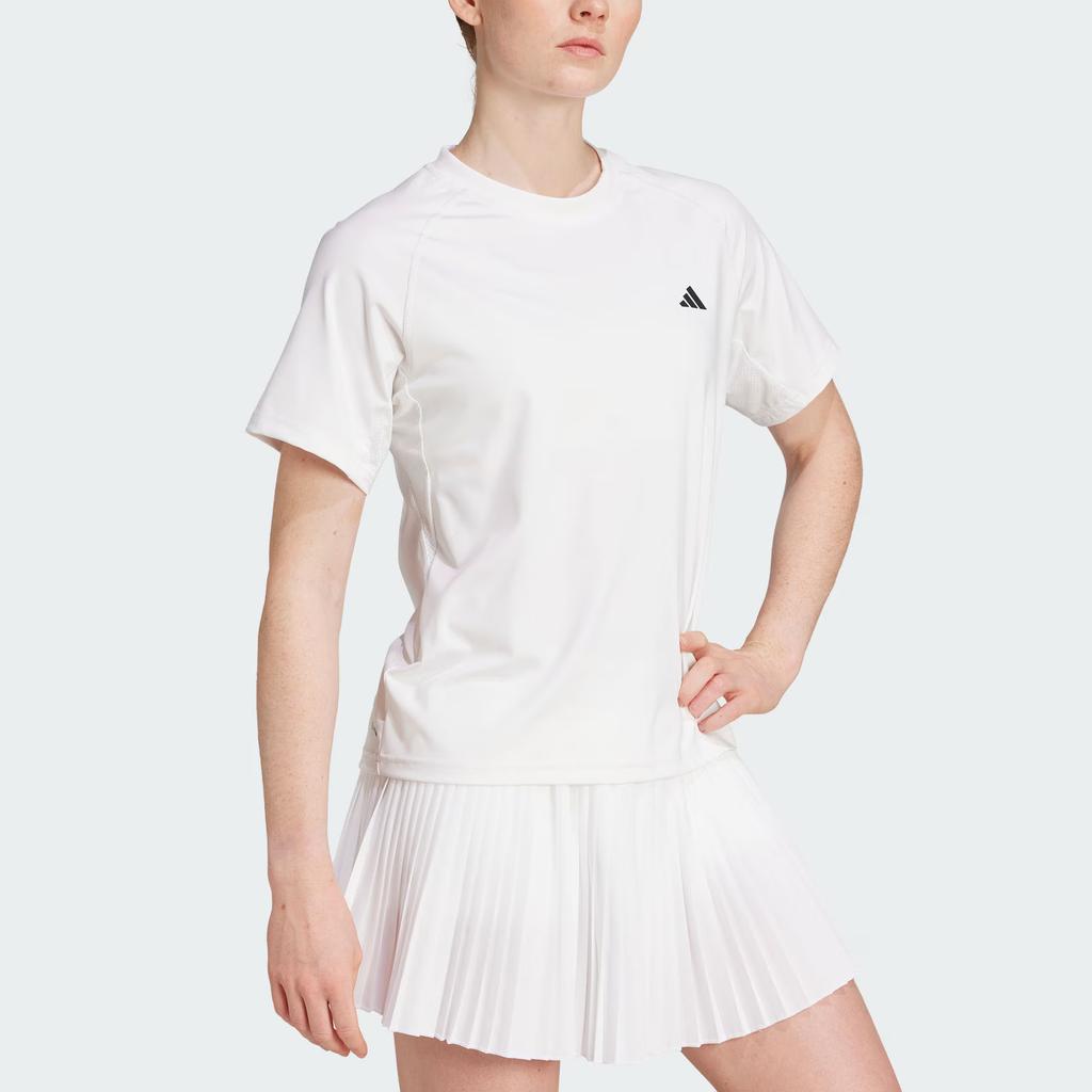 Adidas Climacool Tennis Club Logo Short Sleeve T-Shirt Women Tops JZ4921