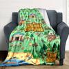 Name Custom Animal Crossing Anime Print Flannel Blanket High Quality Warm Comfortable Cover for All Seasons Perfect for Gifts Home Decor