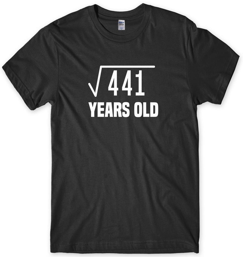 21st Birthday Tee Square Root Maths Funny Mens Unisex T-Shirt