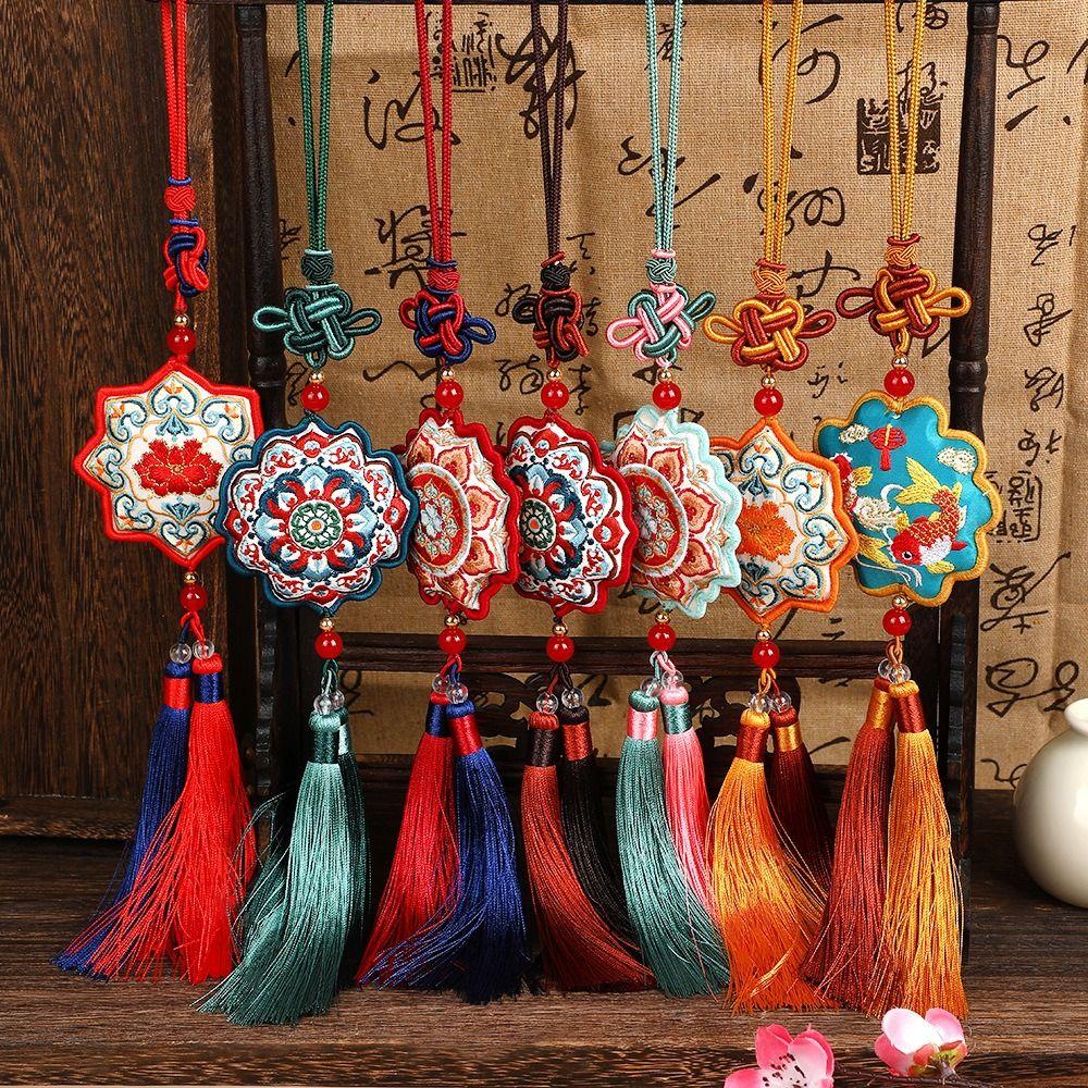 Double Sided Dragon Boat Festival Sachet Bag Chinese Style Hanging Sachet Pendant Hanfu Accessory