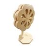 Decorative Windmill Shape Bamboos Trivet with Stand Heatproof Pot Pan Pad For Dining Table Kitchen Essential