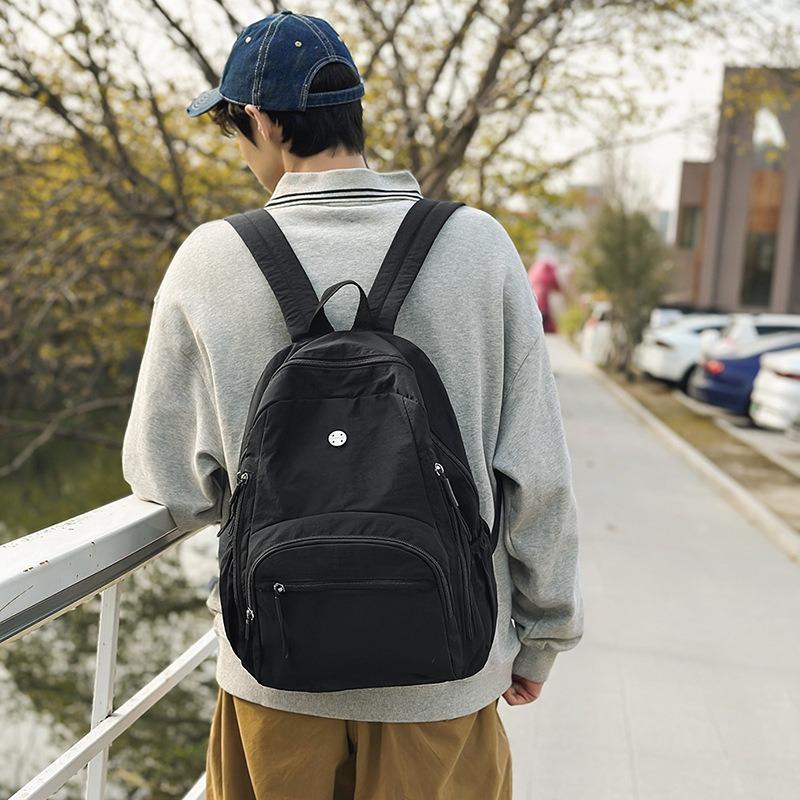 Stylish and simple casual backpack, student schoolbag, new spring excursion backpack