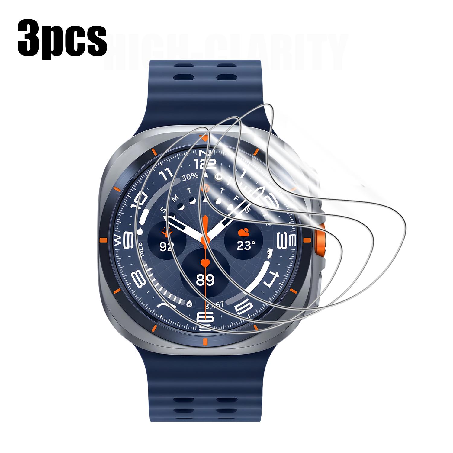 Позиционирующая пленка для Samsung Galaxy Watch Ultra 2025 HD Закаленное стекло Гидрогелевая пленка Защитное стекло для Samsung Watch ultra 1 Set