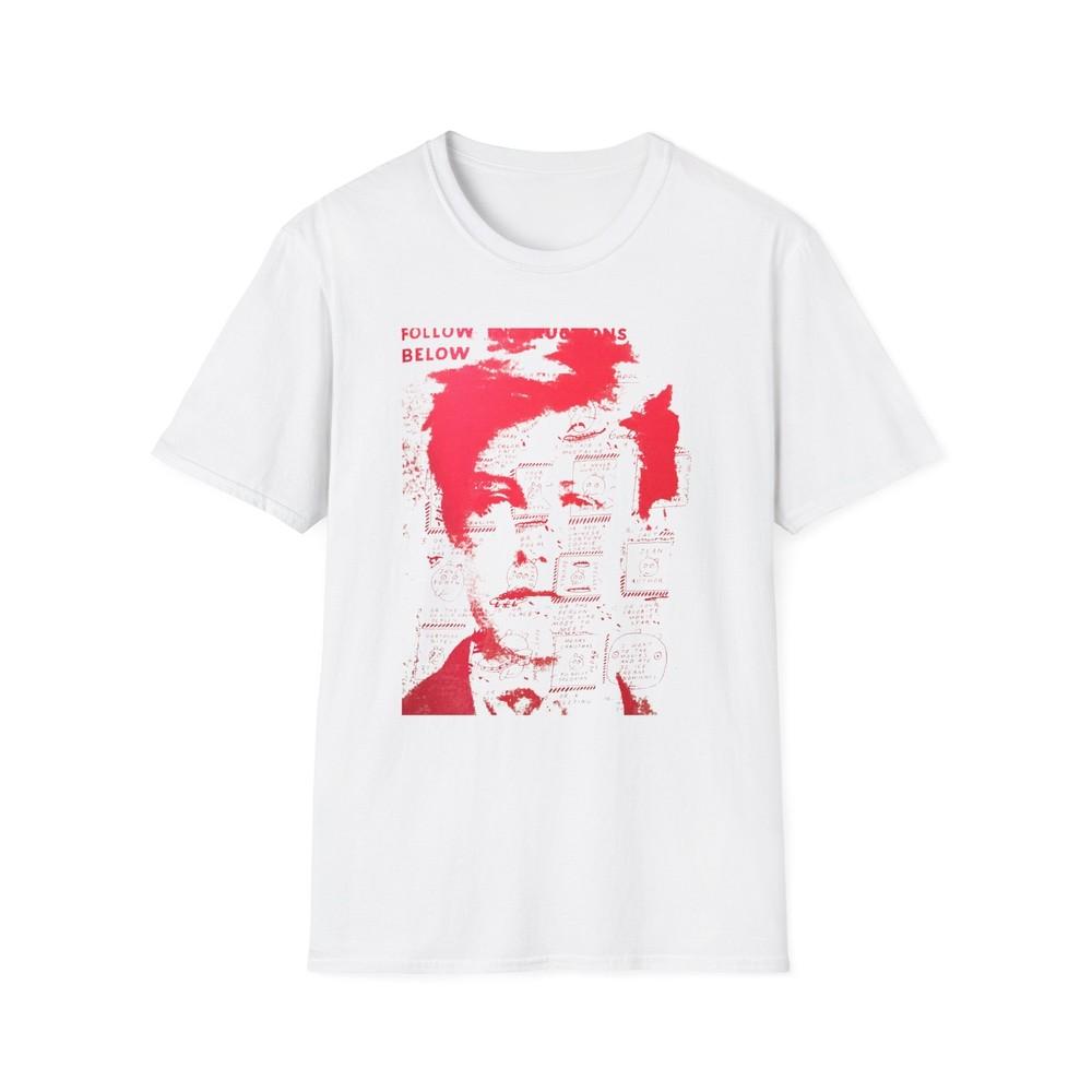 

ray johnson arthur rimbaud art in red tshirt S