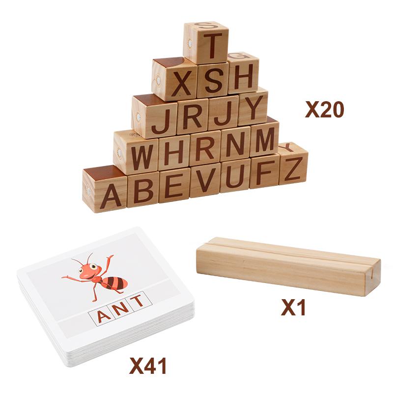 Children Wooden Toys Magnets Montessori Education Constructor Games Magnetic Puzzle Building Blocks For Kids Baby Christmas Gift