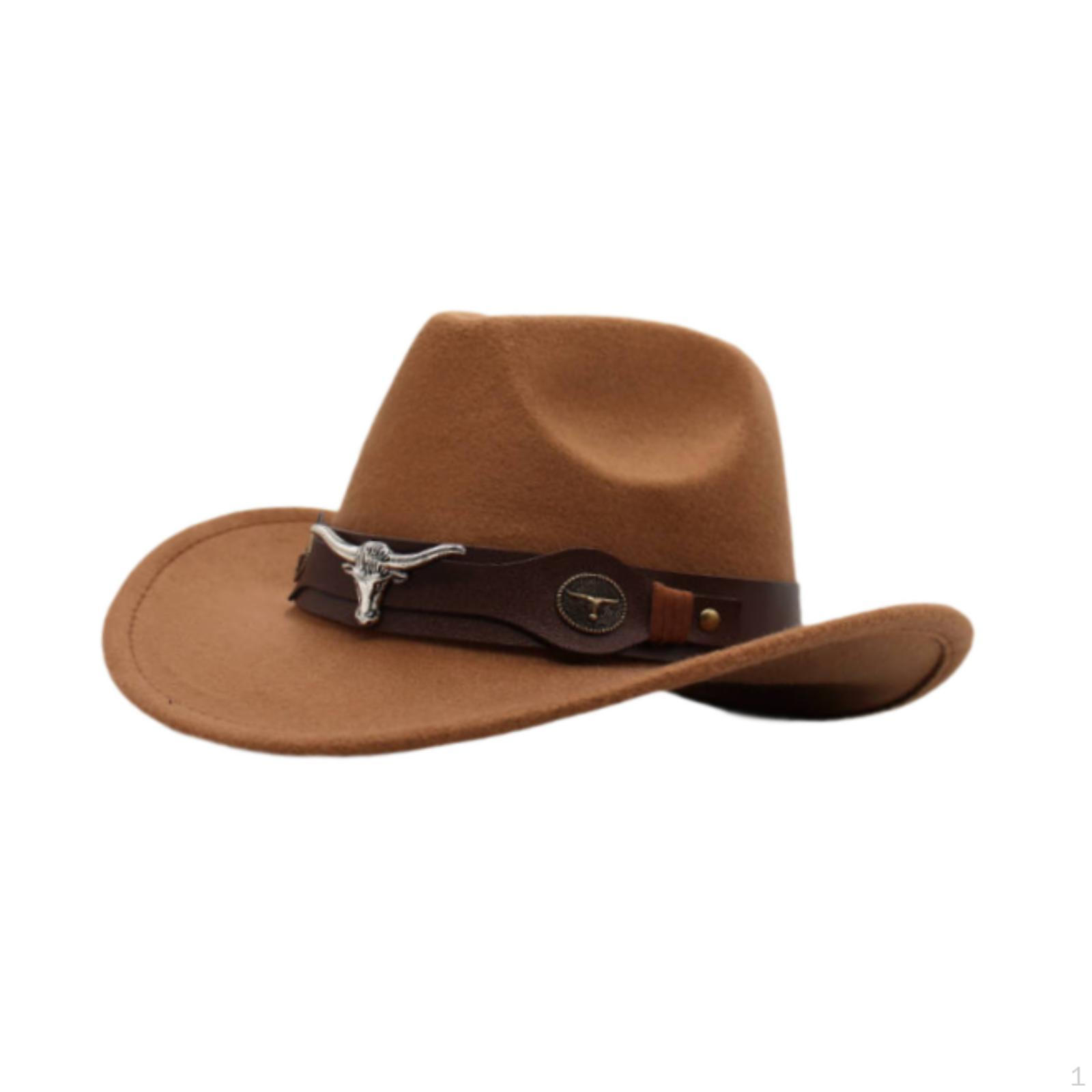 

Cowboy Hat Classic Wide Brim for Halloween Party Performance Wedding Festival