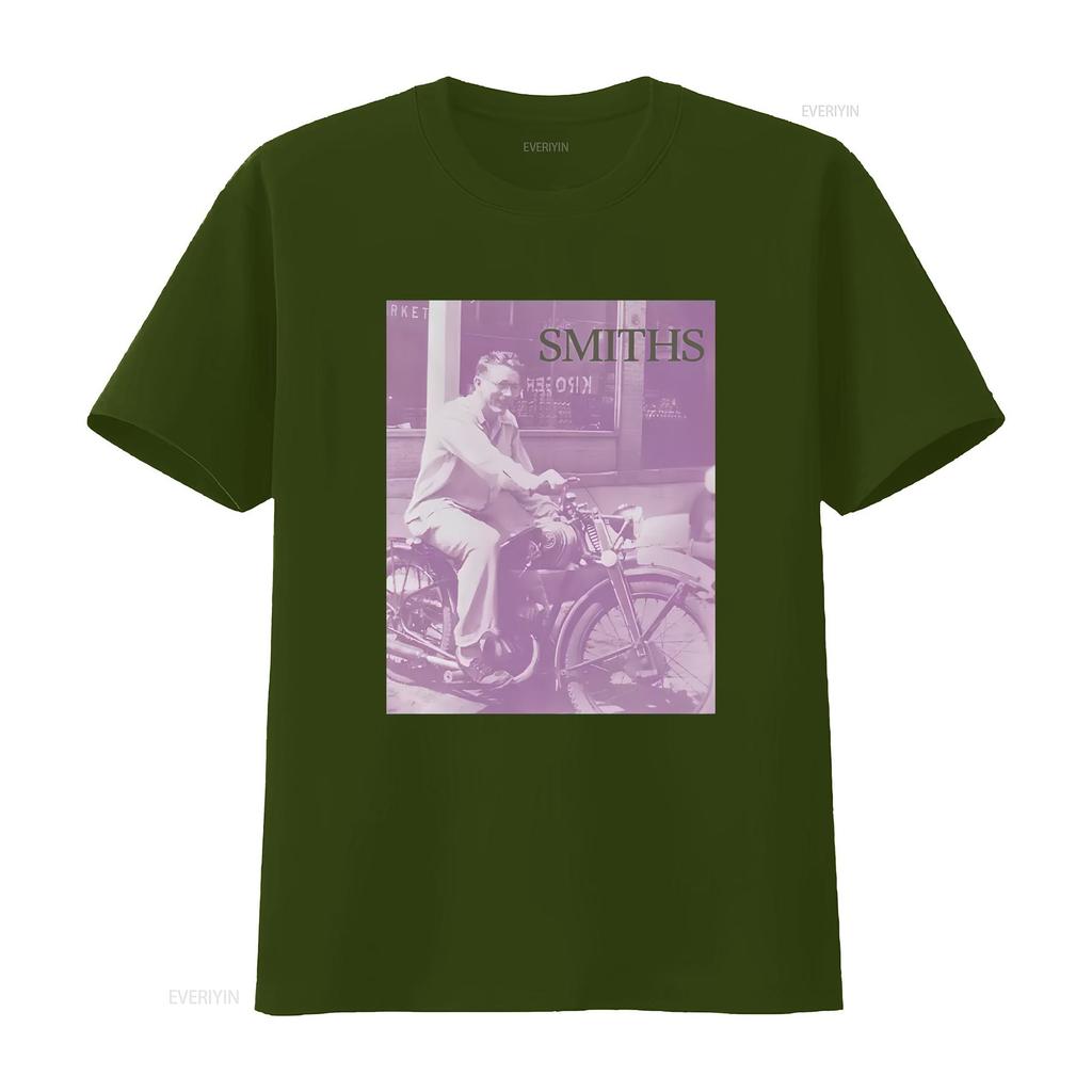 THE SMITHS Bigmouth Strikes Again 1986 Maglietta Organica Promo Morrissey vintage Lavata streetwear Alla moda Unisex Morbido