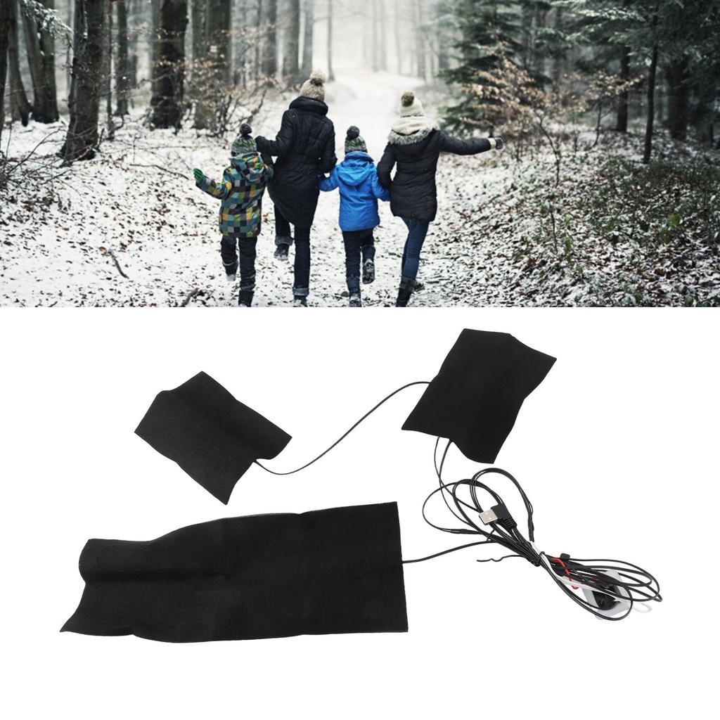 3 In 1 Clothes Heater Pad USB 3 Temperature Settings Electric Cloth Heating Sheet Soft Washable Cloth Warmer Pad for Winter