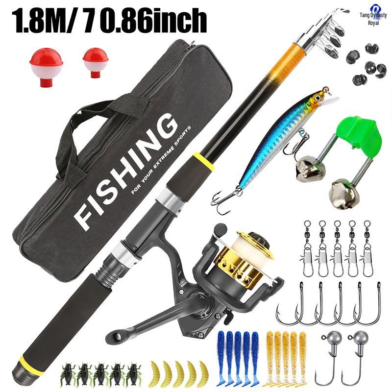

Beginner Telescopic Sea Fishing Rod Kit 1.8m