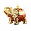 Elephant Incense Burner with Domed Lid Decorative