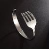 Stainless Steel Fork-Shaped Bracelet (1 Piece) - Avant-garde Punk Hip Hop Style Jewelry, Suitable for Both Men and Women