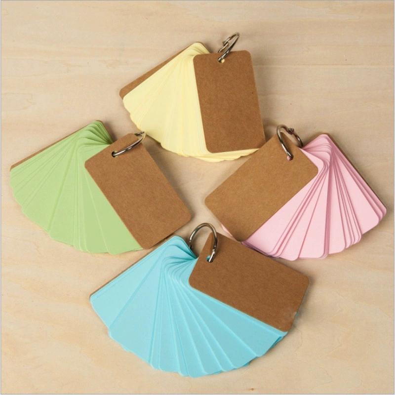 50-Pack Thick Blank Mini Spiral Bound Pocket Notebooks Students Word Learning Memo Journaling Portable Small Notepad with Metal Rings