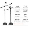 Adjustable Floor Microphone Stand with Retractable Boom Arm for Live Streaming, Singing, and Stage Use