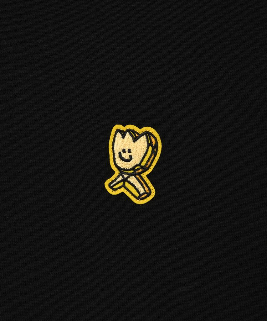 Wacky Willy Graphic Kiki Wappen Zip-Up Hoodie Black