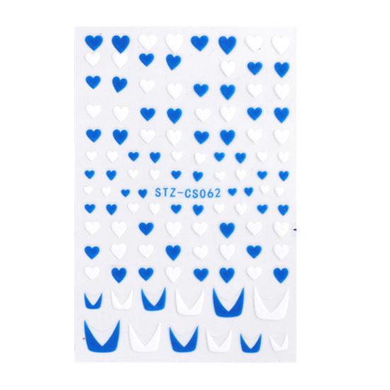 Vivid Images Nail Sliders Delicate Lightweight DIY Glitter French Line Sparkly Oblique Strip Decals