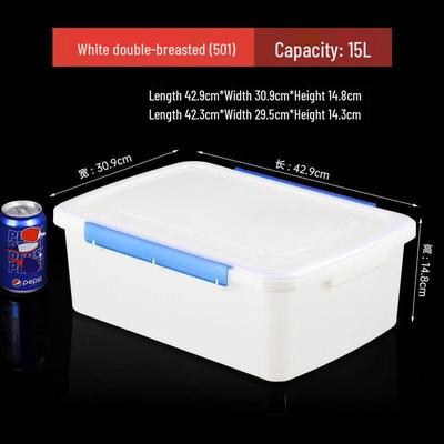 ZISIZ 15L Buckle Storage Food Containers (2-Pack)