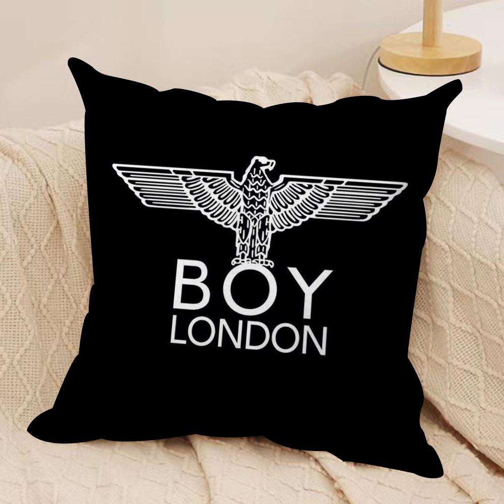 Marke B-BOY LONDON Kissenbezug Weicher Plüschstoff Beidseitig Bedruckter Sofakissenbezug für Alle Jahreszeiten Wohndeko Geschenk