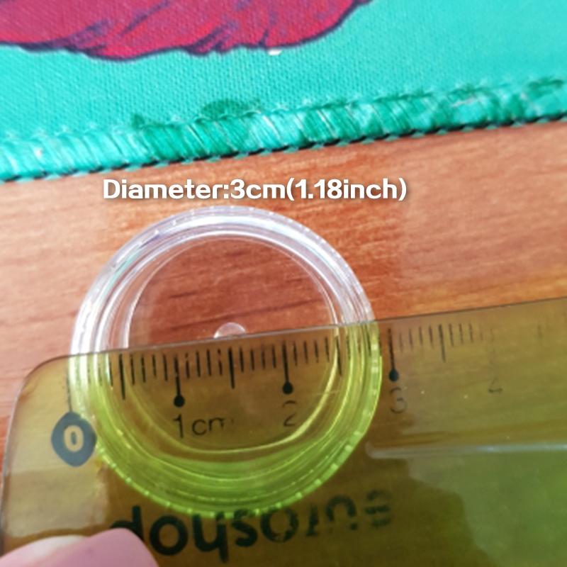 50 Stück klare Cremetiegel Mini-Kosmetikflaschen Behälter transparenter Topf für Nägel