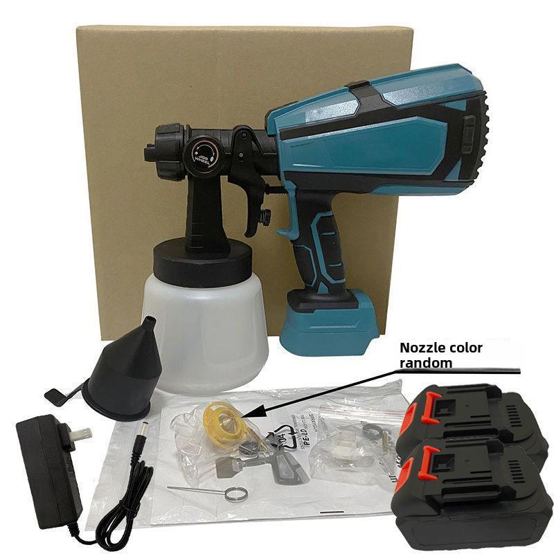 18V Rechargeable Wireless Electric Paint Sprayer for Walls - Portable Lithium Battery Latex Spray Gun