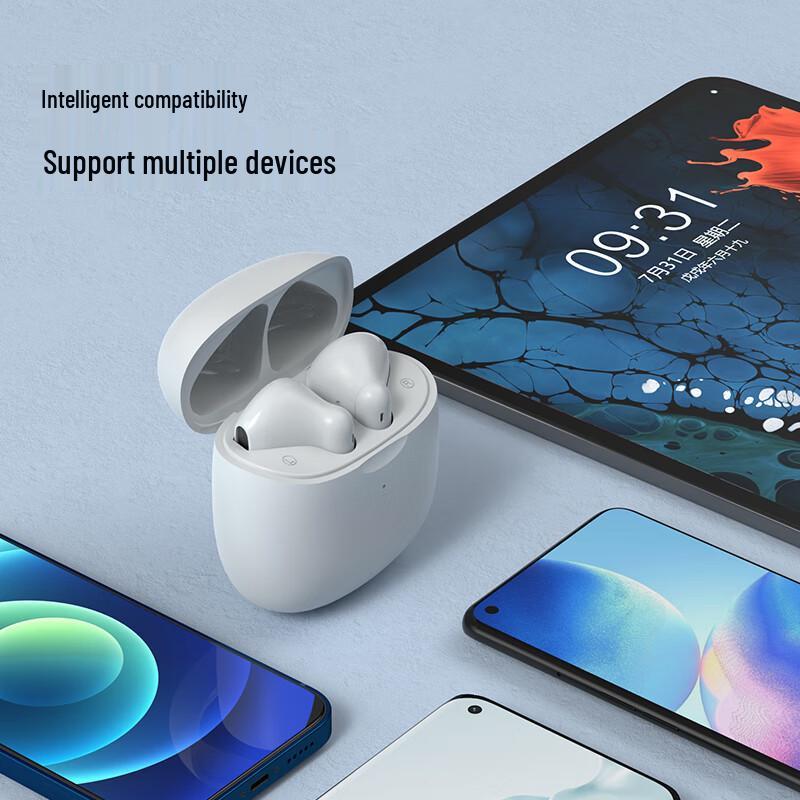 Biaz Bluetooth 5.3 Half-in-Ear Wireless Earphones Compatible with 13/12/11 Pro D51