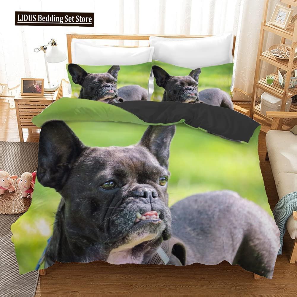 English Bulldog Duvet Cover Puppy Resting On A Sofa Funny Animal Photography Canine Decorative Seal Brown White Brown For Adults