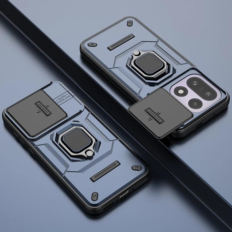 

Armor Desingn Silde Camera PC+TPU Case For Oneplus 15 15R Strong Magnetic Ring Bracket Shockproof Bumper Protection Cover OnePlus 15