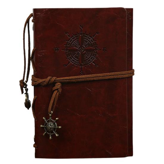 Carnet de notes A7 en papier épais, planificateur utile, enregistrement, minimaliste, rétro, bobine métallique, pour journal intime