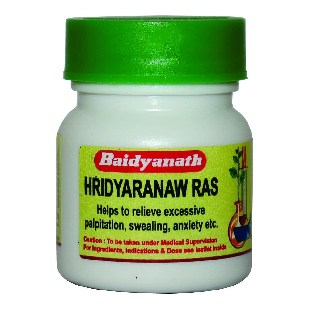 

Baidyanath Hridayarnava Ras 80 Tablets Ayurvedic Heart Wellness Supplement for Daily Use