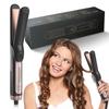Portable Hair Styling Quick Heating LED Light Display 2 In 1 Mini Air Styling Flat Iron Straightener